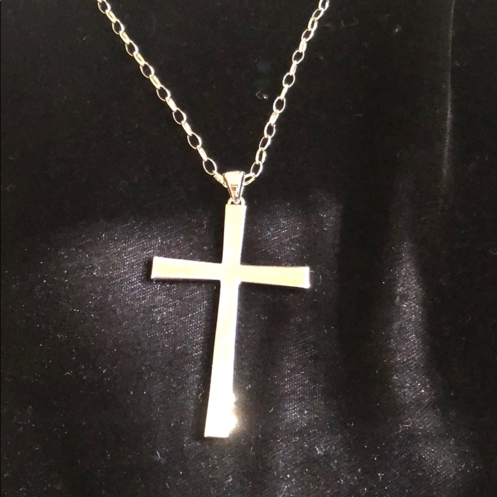 Bronzo Italia Bold Cross Necklace